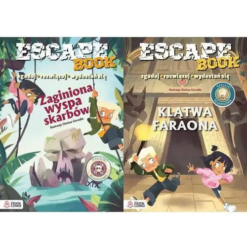 Pakiet escape books: klątwa faraona, zaginiona wyspa skarbów