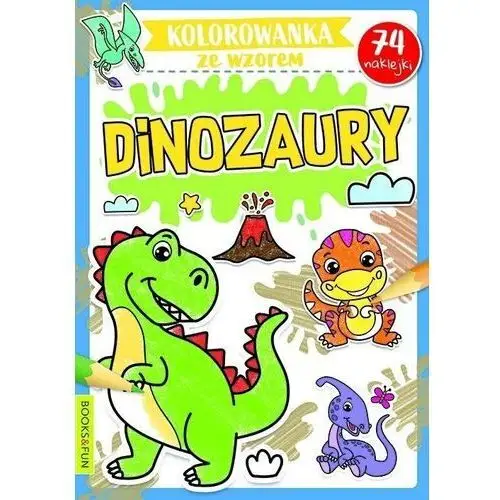 Kolorowanka ze wzorem. dinozaury Books and fun