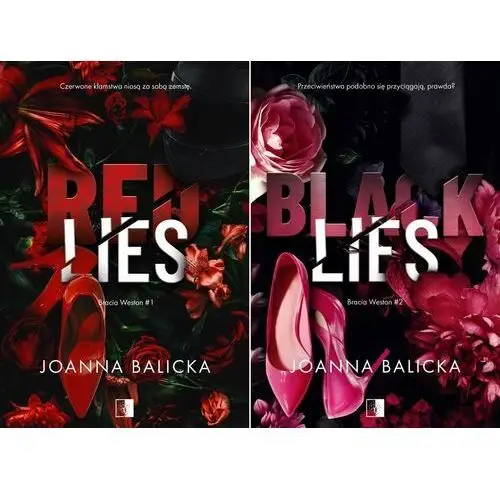 Bracia Weston T. 1 2 Pakiet Red Lies Black Lies Joanna Balicka