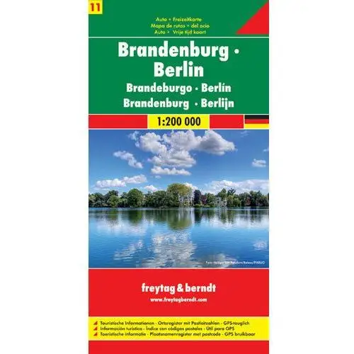 Brandenburgia Niemcy. Część 11. Mapa 1:200 000