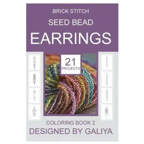 Brick Stitch Seed Bead Earrings. Coloring Book 2