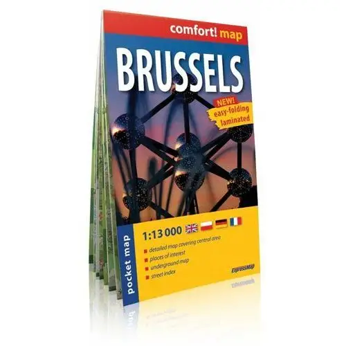 Brussels. Plan miasta 1:13 000