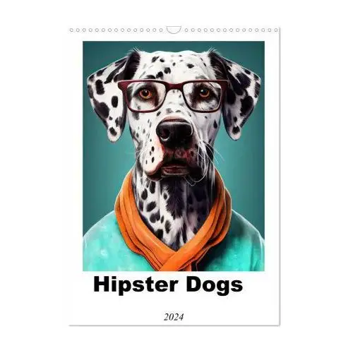 Calvendo Hipster dogs (wall calendar 2024 din a3 portrait), 12 month wall calendar
