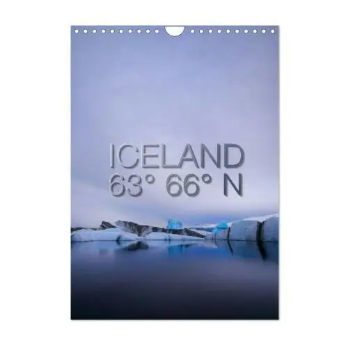 Iceland 63° 66° n (wall calendar 2024 din a4 portrait), 12 month wall calendar Calvendo