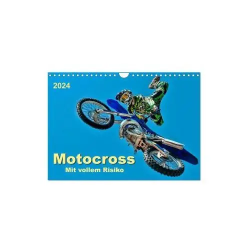 Calvendo Motocross - mit vollem risiko (wandkalender 2024 din a4 quer), monatskalender
