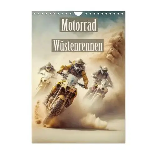 Motorrad Wüstenrennen (Wandkalender 2025 DIN A4 hoch), CALVENDO Monatskalender