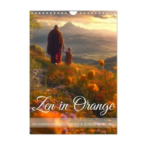 Zen in Orange (Wall Calendar 2025 DIN A4 portrait), CALVENDO 12 Month Wall Calendar