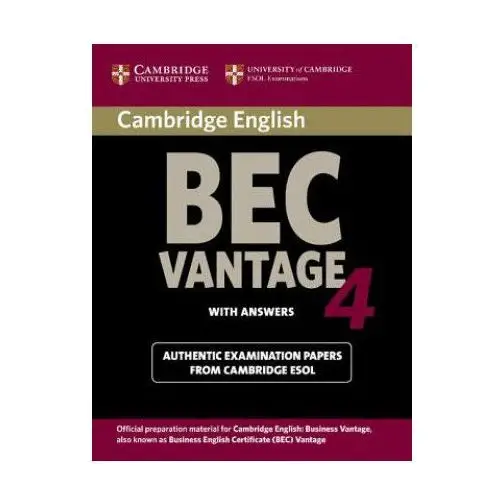 Cambridge BEC 4 Vantage Student's Book with answers