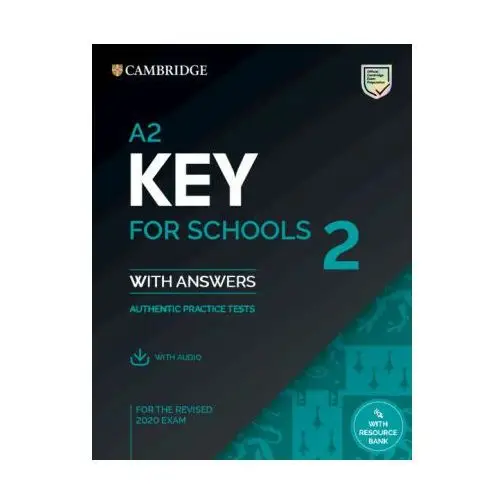 A2 key for schools 2 student's book with answers with audio with resource bank Cambridge english