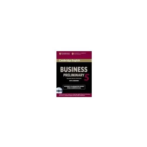 Cambridge English Business 5 Preliminary Self-study Pack