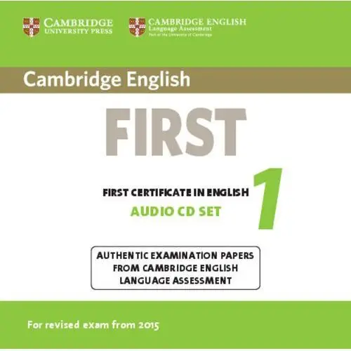 Cambridge english first 1 audio cd