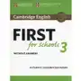 Cambridge english first for schools 3 student's book without answers Cambridge university press Sklep on-line
