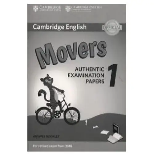 Cambridge english movers 1 for revised exam from 2018 answer booklet Cambridge university press