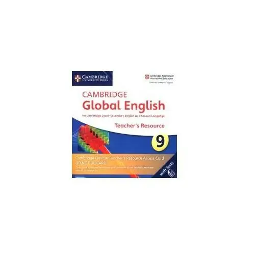 Cambridge global english 9 cambridge elevate teacher's resource access card