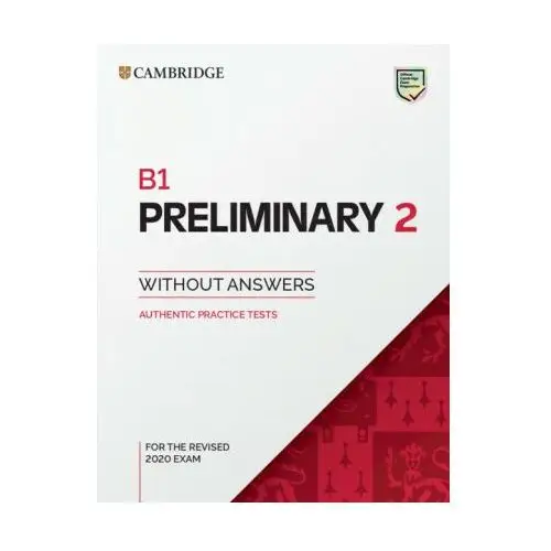 Cambridge university press B1 preliminary 2 student's book without answers