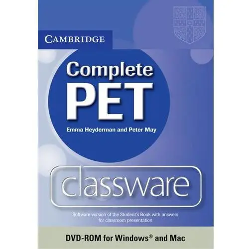 Cambridge university press Complete pet classware dvd
