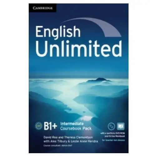 Cambridge university press English unlimited intermediate coursebook with e-portfolio and online workbook pack