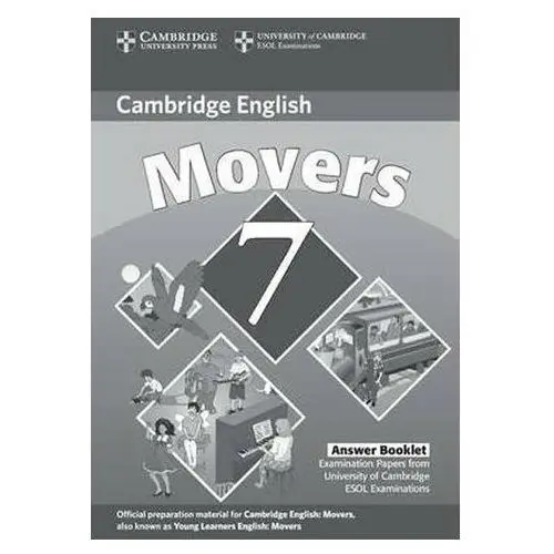 Cambridge Young Learners English Tests 7 Movers Answer Booklet (Edition 2011)