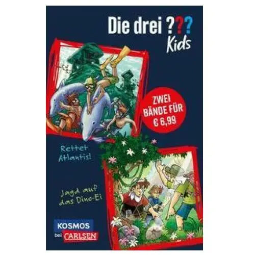 Carlsen verlag gmbh Die drei??? kids: doppelband - enthält die bände: rettet atlantis! / jagd auf das dino-ei