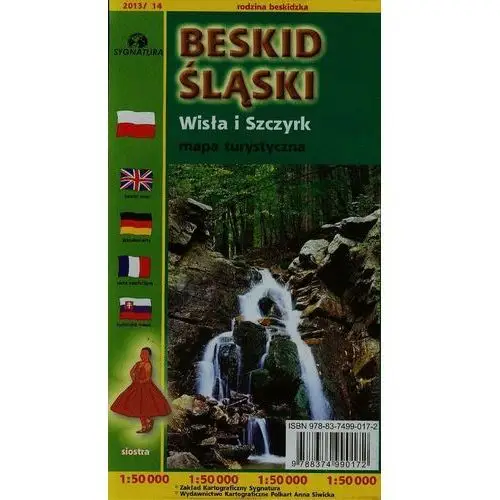 Cartomedia Beskid śląski wisła i szczyrk mapa turystyczna 1: 50 000
