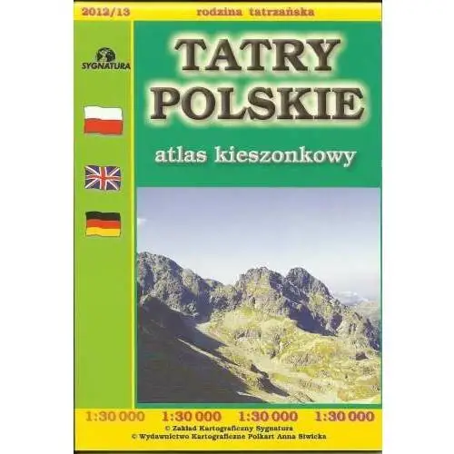 Cartomedia / sygnatura Atlas kieszonkowy - tatry polskie 1:30 000