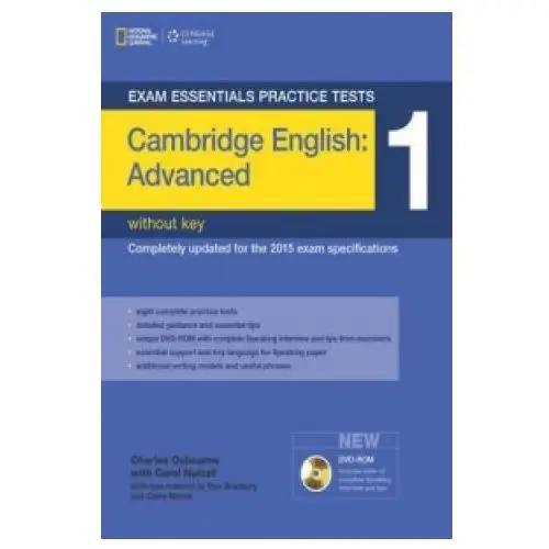 Cengage learning, inc Exam essentials practice tests: cambridge english advanced 1 with dvd-rom