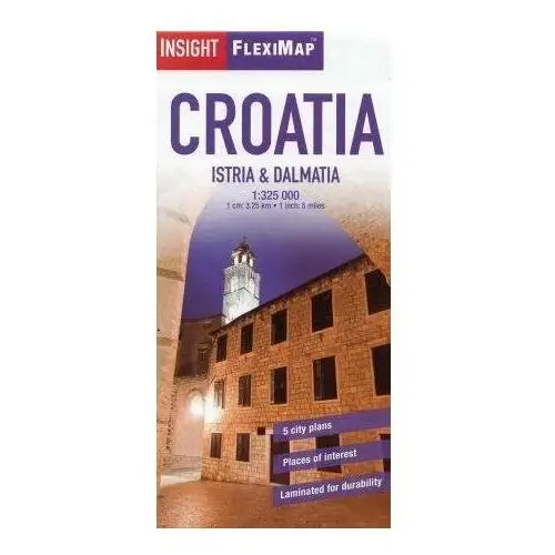 Chorwacja. Istria i Dalmancja. Mapa 1:325 000