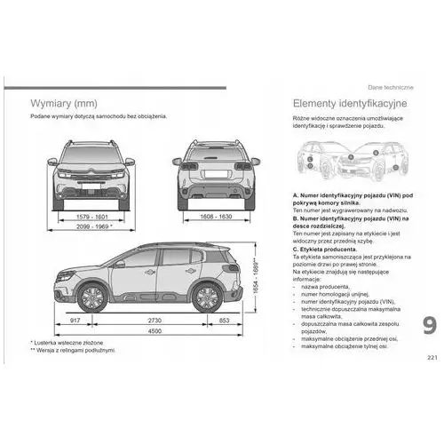 Citroen C5 Aircross 2017-21+Nawi Instrukcja Obsług