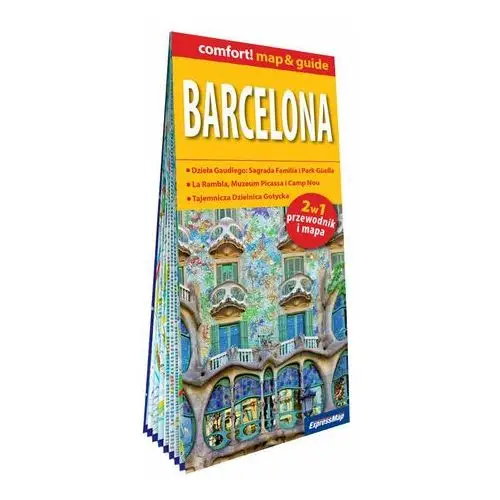 Comfort! map przewodnik i mapa (2w1) barcelona