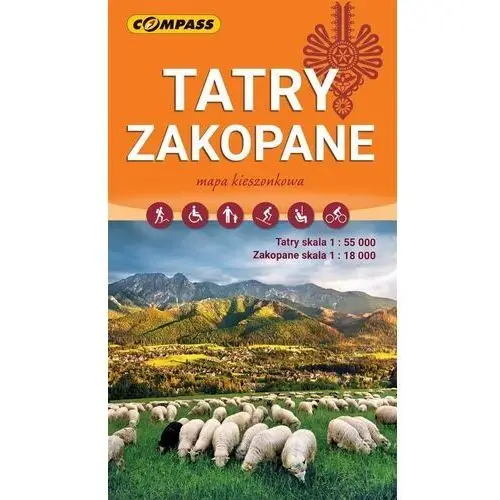 Mapa kieszonkowa - Tatry, Zakopane laminowana