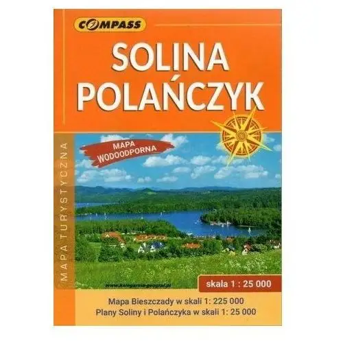 Mapa turystyczna - Solina Polńczyk 1:25 000