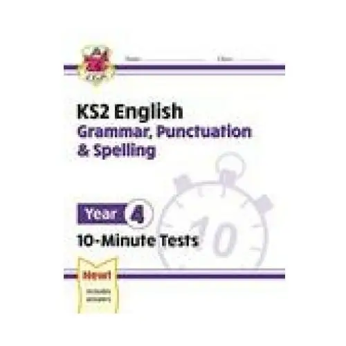 Coordination group publications ltd (cgp) Ks2 english 10-minute tests: grammar, punctuation & spelling - year 4