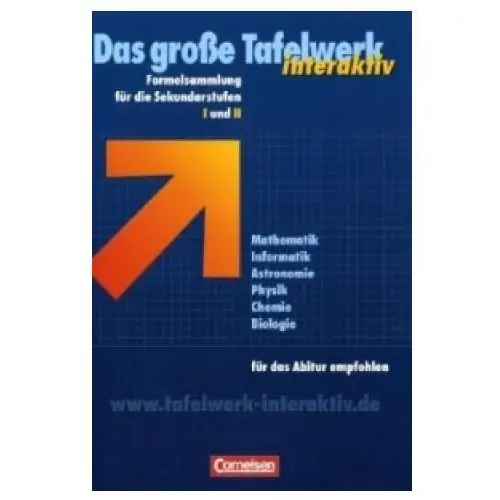 Das große tafelwerk interaktiv - formelsammlung für die sekundarstufen i und ii - allgemeine ausgabe Cornelsen