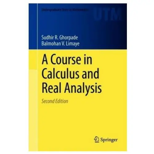 Course in calculus and real analysis Springer nature switzerland ag