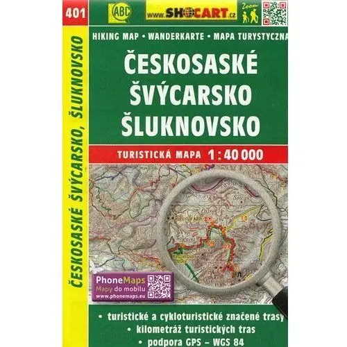 Czeska Szwajcaria. Mapa turystyczna 1:40 000