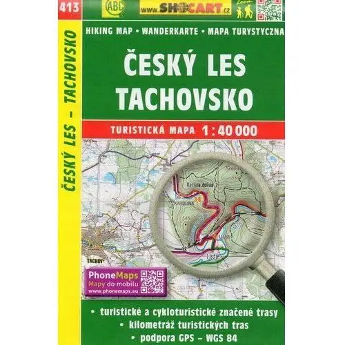 Czeski Las, Tachovsko. Mapa 1:40 000