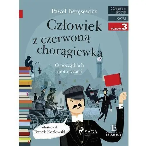 Człowiek z czerwoną chorągiewką