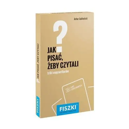 Fiszki Jak pisać żeby czytali - Artur Jabłoński