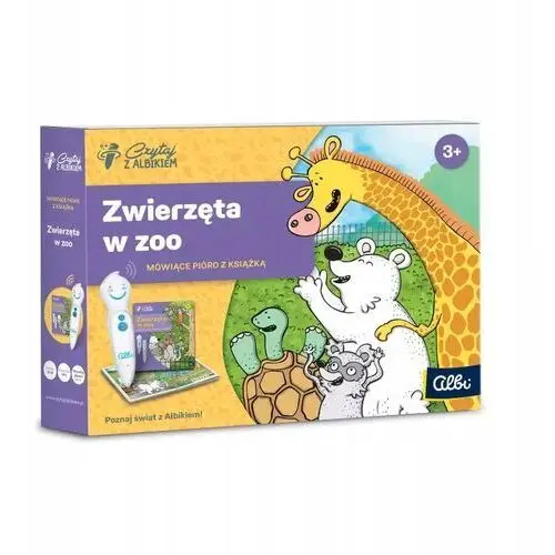 Czytaj z Albikiem Albik Zestaw Zwierzęta w zoo 3+