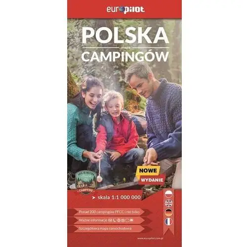 Daunpol Europilot polska mapa campingów 1: 750 000