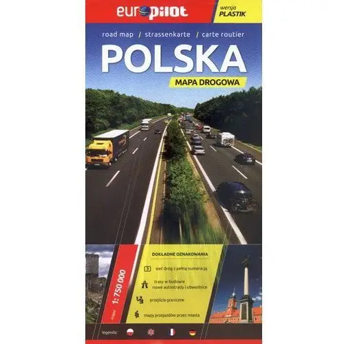POLSKA. MAPA DROGOWA W SKALI 1:750 000