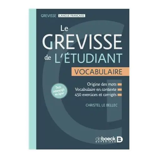 Le grevisse de l'étudiant - vocabulaire De boeck sup