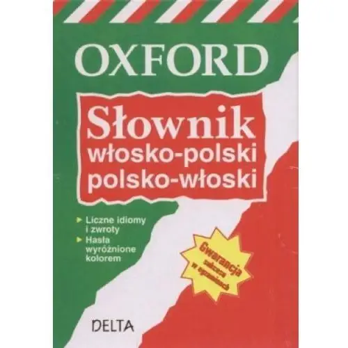 Delta Oxford słownik włosko-polski-polsko-włoski