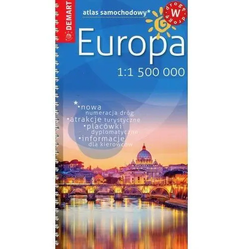 Atlas samochodowy europa 1:1 500 000 Demart