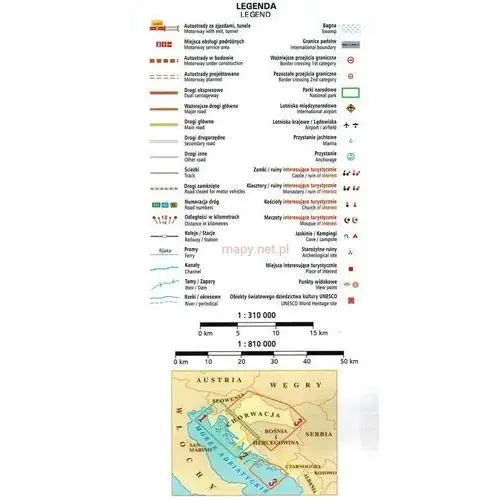 Demart Chorwacja 1:310 000. mapa samochodowa