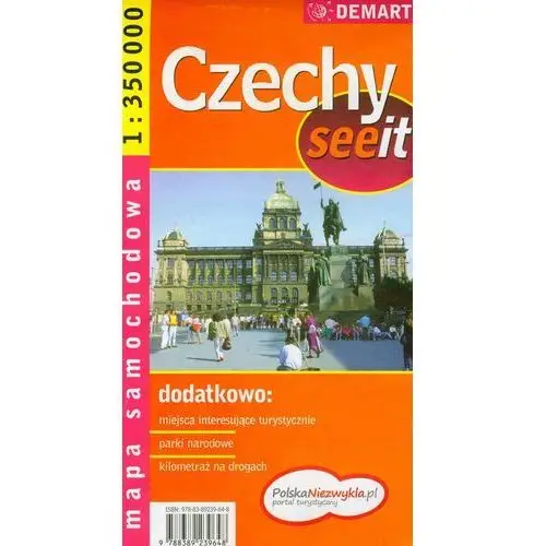 Czechy mapa samochodowa 1:350 000, 978-83-89239-64-8
