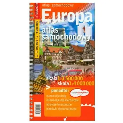 Europa atlas samochodowy 1:1 500 000