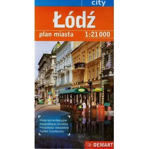 Plan miasta - Łódź 1:21 000 DEMART,eks