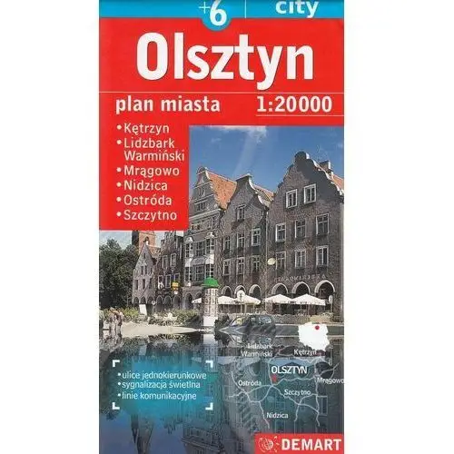 Plan miasta olsztyn +6 1:20 000 demart