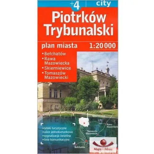 Plan miasta piotrków tryb./skierniewice +4 1:20000 2